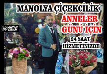 MANOLYA ÇİÇEKCİLİK ANNELER GÜNÜ İÇİN 24 SAAT HİZMETİNİZDE