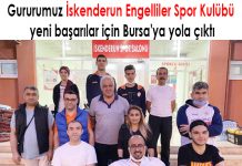 Gururumuz İskenderun Engelliler Spor Kulübü yeni başarılar için Bursa’ya yola çıktı