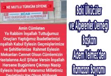Baki Ülkücüler ve Alperenler Derneği Başkanı Adem Yelmez’den Ramazan Bayramı kutlama mesajı