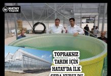 TOPRAKSIZ TARIM İÇİN HATAY’DA İLK SERA KURULDU