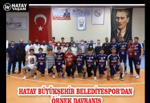 HATAY BÜYÜKŞEHİR BELEDİYESPOR’DAN ÖRNEK DAVRANIŞ