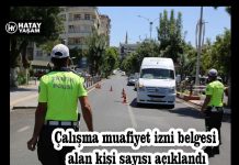 Çalışma muafiyet izni belgesi alan kişi sayısı açıklandı