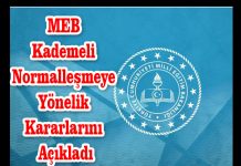 MEB Kademeli Normalleşmeye Yönelik Kararlarını Açıkladı