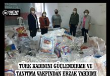 TÜRK KADININI GÜÇLENDİRME VE TANITMA VAKFINDAN ERZAK YARDIMI