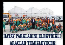 HATAY PARKLARINI ELEKTRİKLİ ARAÇLAR TEMİZLEYECEK