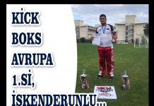 KİCK BOKS AVRUPA 1.Sİ, İSKENDERUNLU…