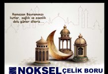 Noksel Çelik Boru’dan Ramazan Bayramı kutlama mesajı