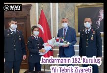 Jandarmanın 182. Kuruluş Yılı Tebrik Ziyareti