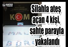 Silahla ateş açan 4 kişi, sahte parayla yakalandı