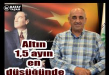 Altın 1,5 ayın en düşüğünde