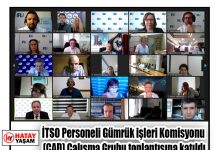 İTSO Personeli Gümrük işleri Komisyonu (CAD) Çalışma Grubu toplantısına katıldı