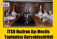 İTSO Haziran Ayı Meclis Toplantısı Gerçekleştirildi