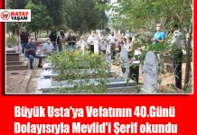 Büyük Usta’ya Vefatının 40.Günü Dolayısıyla Mevlid’i Şerif okundu