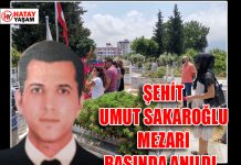 ŞEHİT UMUT SAKAROĞLU MEZARI BAŞINDA ANILDI…