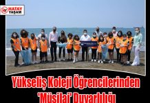 Yükseliş Koleji Öğrencilerinden ‘Müsilaj’ Duyarlılığı