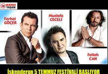 İskenderun 5 TEMMUZ FESTİVALİ BAŞLIYOR