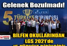 Gelenek Bozulmadı! BİLFEN OKULLARINDAN LGS 2021’de “5 TÜRKİYE BİRİNCİSİ”
