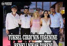YÜKSEL CİRDİ’NİN YEĞENİNE RENKLİ NİKAH TÖRENİ