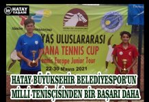 HATAY BÜYÜKŞEHİR BELEDİYESPOR’UN MİLLİ TENİSÇİSİNDEN BİR BAŞARI DAHA