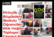 Pirinçlik Büyükdere İlkokulu Öğrencileri Atık Yağları Topluyor, Çevreyi Koruyor