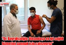 “Dr. Bayrakçıoğlu: Vatandaşa en iyi sağlık hizmetini sunmak için çalışıyoruz”