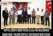 DÖRTYOL İÇMESUYU ŞEBEKE PROJESİ İLE İLGİLİ HALK BİLGİLENDİRİLDİ BAŞKAN SAVAŞ, “PROJEMİZ DÖRTYOL’U CİDDİ DERECEDE RAHATLATACAK”