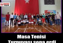 Masa Tenisi Turnuvası sona erdi