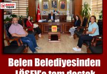 Belen Belediyesinden LÖSEV’e tam destek…