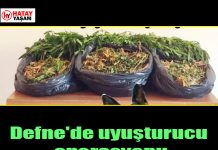 Defne’de uyuşturucu operasyonu