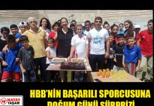HBB’NİN BAŞARILI SPORCUSUNA DOĞUM GÜNÜ SÜRPRİZİ