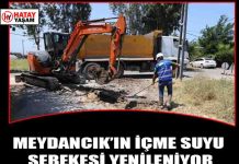 MEYDANCIK’IN İÇME SUYU ŞEBEKESİ YENİLENİYOR