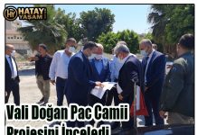 Vali Doğan Pac Camii Projesini İnceledi