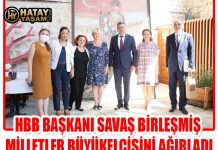 HBB BAŞKANI SAVAŞ BİRLEŞMİŞ MİLLETLER BÜYÜKELÇİSİNİ AĞIRLADI