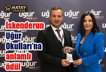İskenderun Uğur Okulları’na anlamlı ödül