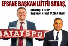 EFSANE BAŞKAN LÜTFÜ SAVAŞ, SIRADIŞI KULÜP BAŞKANI NİHAT TAZEARSLAN!