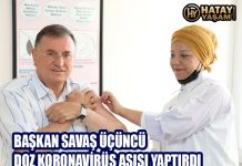 BAŞKAN SAVAŞ ÜÇÜNCÜ DOZ KORONAVİRÜS AŞISI YAPTIRDI