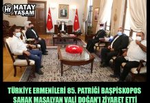 TÜRKİYE ERMENİLERİ 85. PATRİĞİ BAŞPİSKOPOS SAHAK MAŞALYAN VALİ DOĞAN’I ZİYARET ETTİ