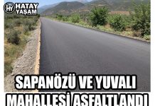SAPANÖZÜ VE YUVALI MAHALLESİ ASFALTLANDI