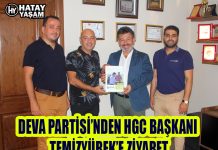 DEVA PARTİSİ’NDEN HGC BAŞKANI TEMİZYÜREK’E ZİYARET