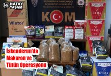 İskenderun’da Makaron ve Tütün Operasyonu