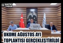 UKOME AĞUSTOS AYI TOPLANTISI GERÇEKLEŞTİRİLDİ