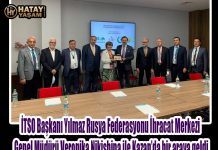 İTSO Başkanı Yılmaz Rusya Federasyonu İhracat Merkezi Genel Müdürü Veronika Nikishina ile Kazan’da bir araya geldi