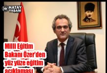 Milli Eğitim Bakanı Özer’den yüz yüze eğitim açıklaması
