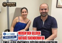 MERSİN’DEN GELEREK BATIGÖZ İSKENDERUN’DA SMİLE LAZER YÖNTEMİYLE GÖZLÜKLERDEN KURTULDU
