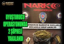 UYUŞTURUCU OPERASYONUNDA 2 ŞÜPHELİ YAKALANDI