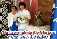 “Bilfen İskenderun Liselerinden YKS’de Türkiye Başarısı” YKS 2021 HATAY 1.Sİ BİLFEN LİSESİNDEN!