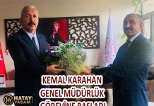 KEMAL KARAHAN GENEL MÜDÜRLÜK GÖREVİNE BAŞLADI