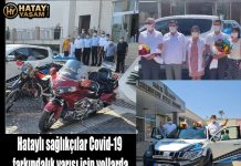 Hataylı sağlıkçılar Covid-19 farkındalık yarışı için yollarda