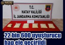 22 bin 600 uyuşturucu hap ele geçirildi