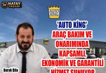 ‘AUTO KİNG’ ARAÇ BAKIM VE ONARIMINDA KAPSAMLI, EKONOMİK VE GARANTİLİ HİZMET SUNUYOR
